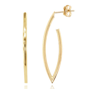 Long Chic Gold Earrings